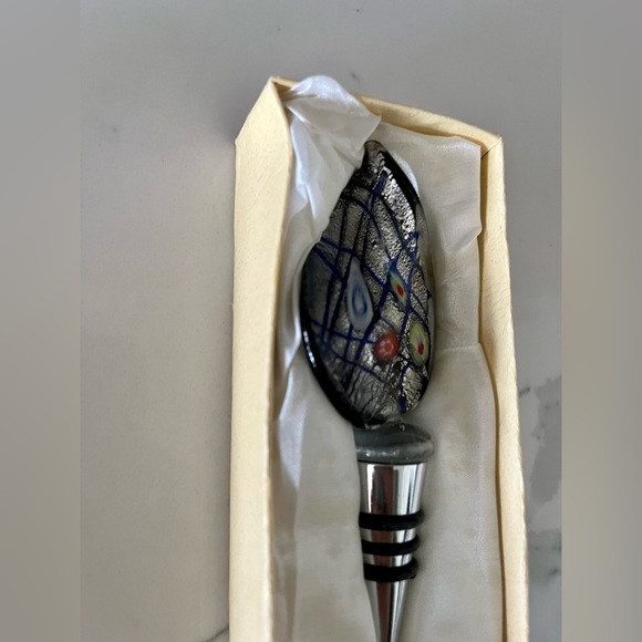 NEW Italian Murano Glass Wine Stopper - Picture 7 of 9
